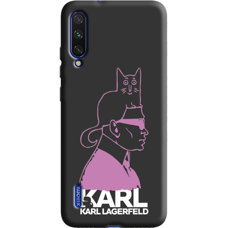 Черный чехол Uprint Xiaomi Mi A3 Pink Karl