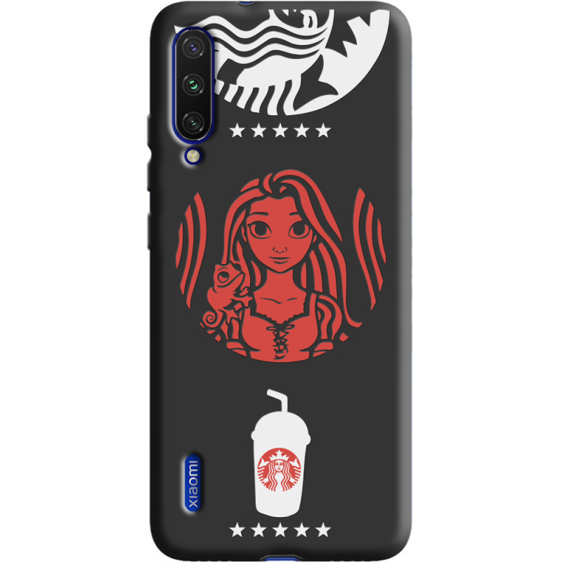 Черный чехол Uprint Xiaomi Mi A3 RedWhite Coffee