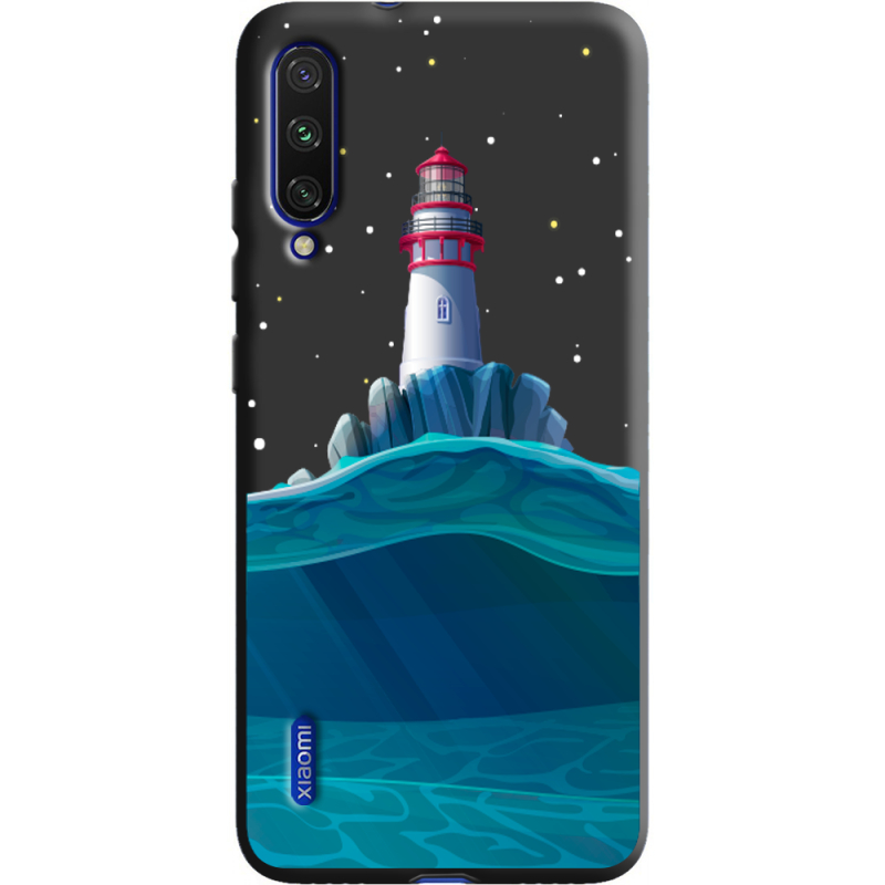 Черный чехол Uprint Xiaomi Mi A3 Lighthouse