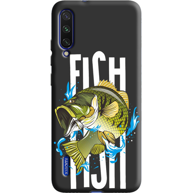 Черный чехол Uprint Xiaomi Mi A3 Fish