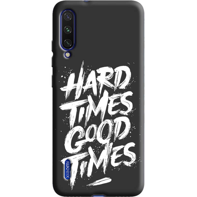 Черный чехол Uprint Xiaomi Mi A3 Hard Times Good Times