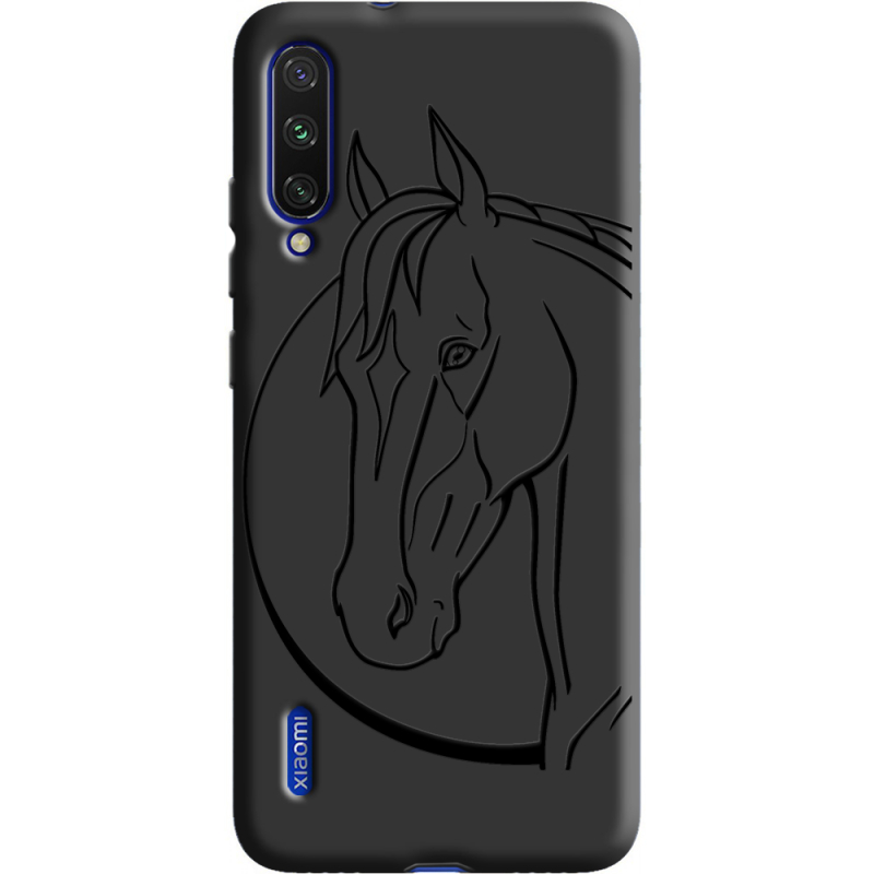 Черный чехол Uprint Xiaomi Mi A3 Horse