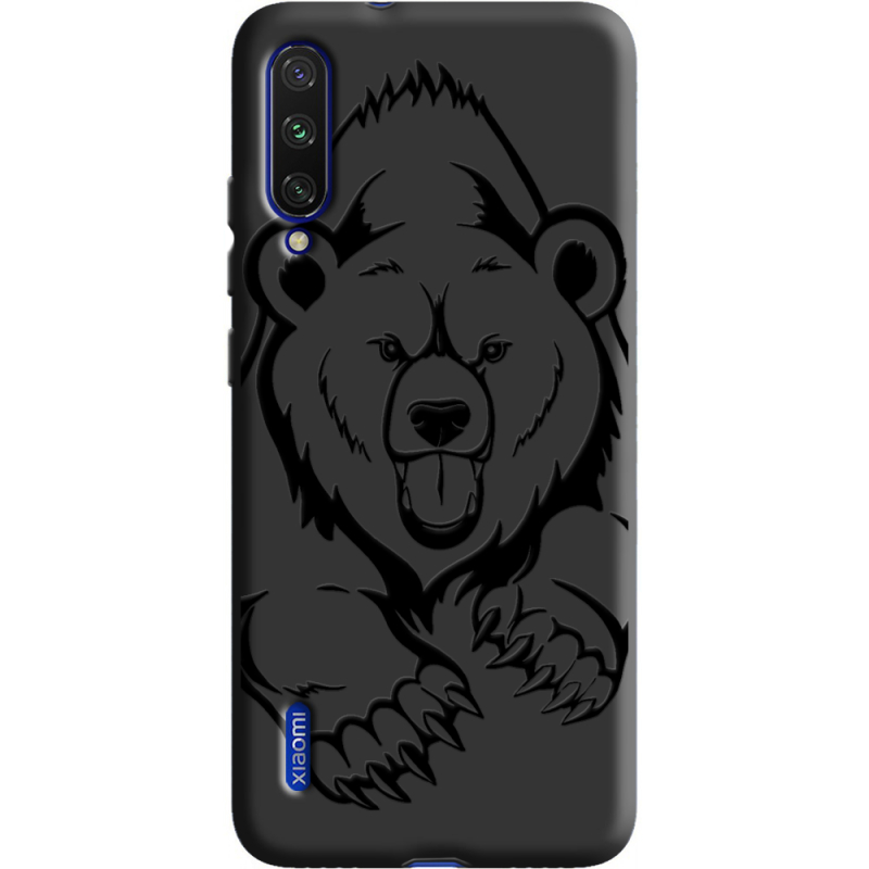 Черный чехол Uprint Xiaomi Mi A3 Grizzly Bear