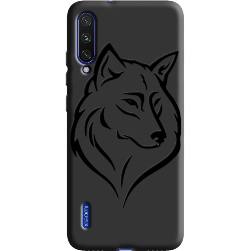 Черный чехол Uprint Xiaomi Mi A3 Wolf