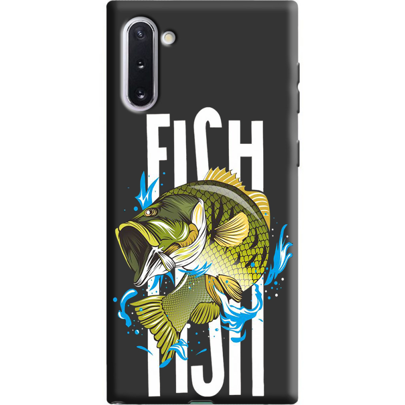 Черный чехол Uprint Samsung N970 Galaxy Note 10 Fish