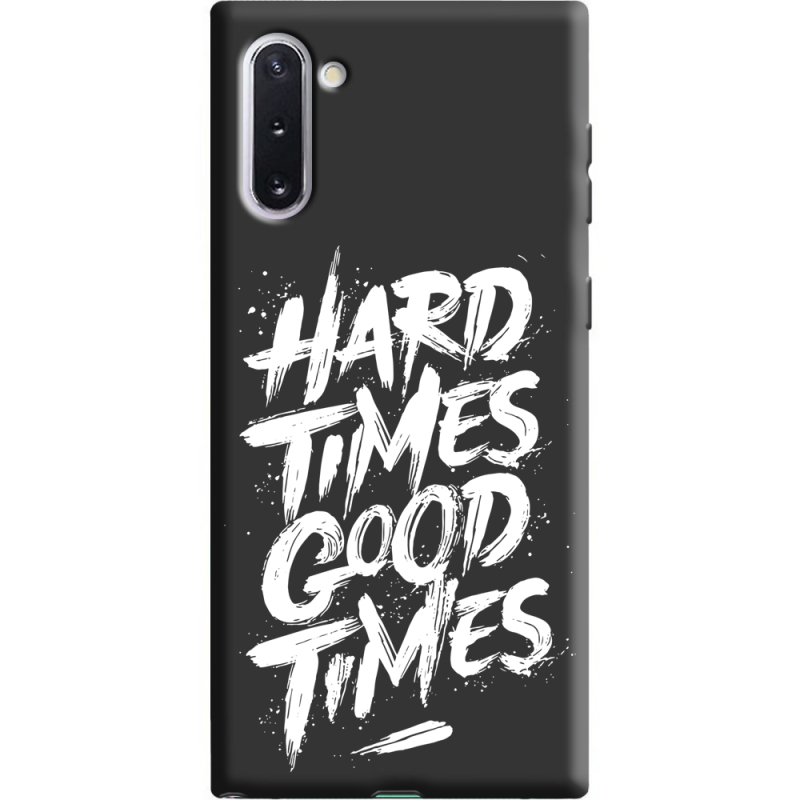 Черный чехол Uprint Samsung N970 Galaxy Note 10 Hard Times Good Times