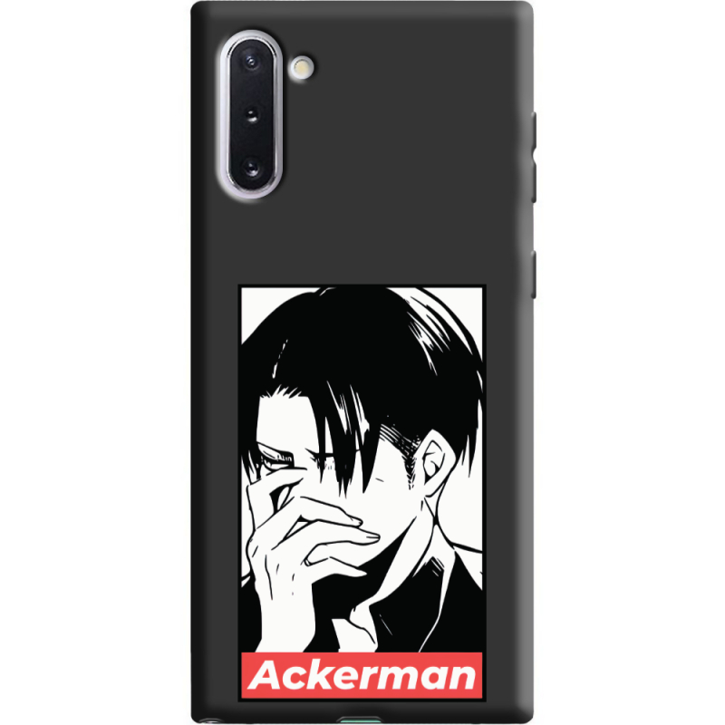 Черный чехол Uprint Samsung N970 Galaxy Note 10 Attack On Titan - Ackerman