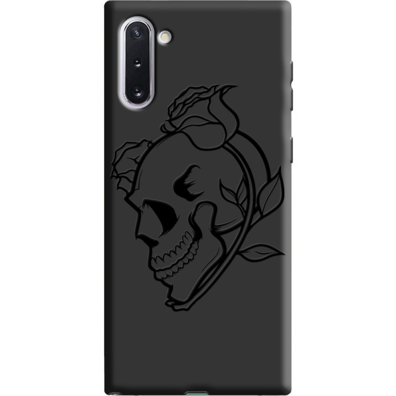 Черный чехол Uprint Samsung N970 Galaxy Note 10 Skull and Roses