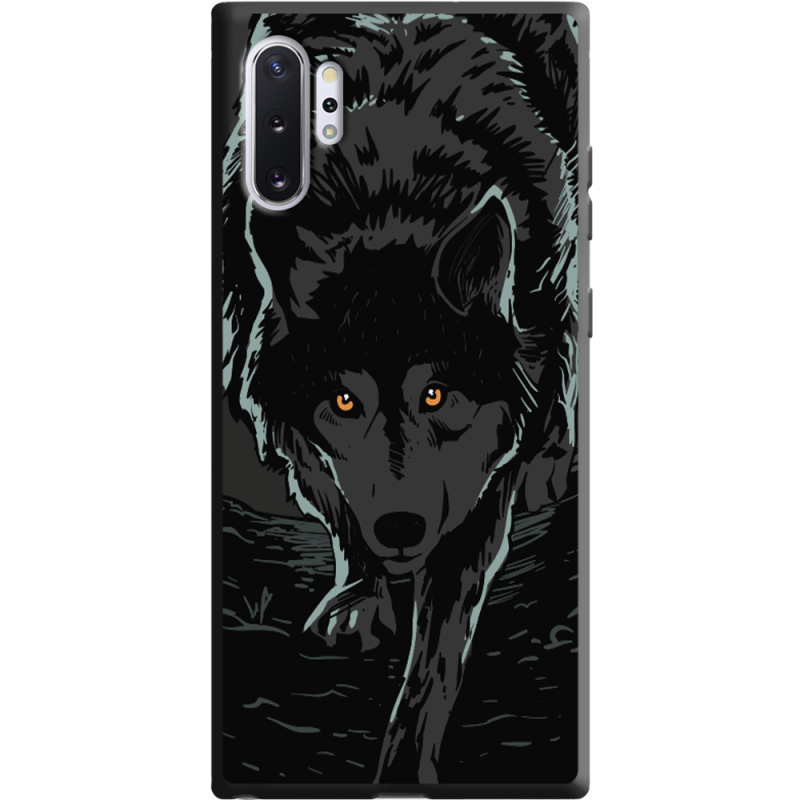 Черный чехол Uprint Samsung N975 Galaxy Note 10 Plus Wolf