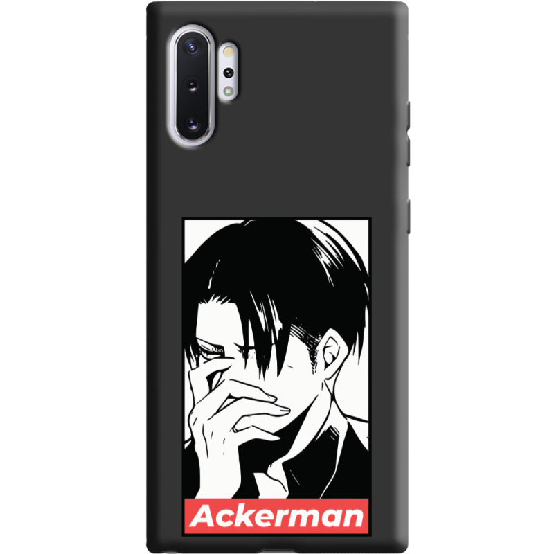 Черный чехол Uprint Samsung N975 Galaxy Note 10 Plus Attack On Titan - Ackerman