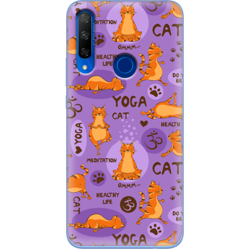 Чехол Uprint Honor 9X Yoga Cat