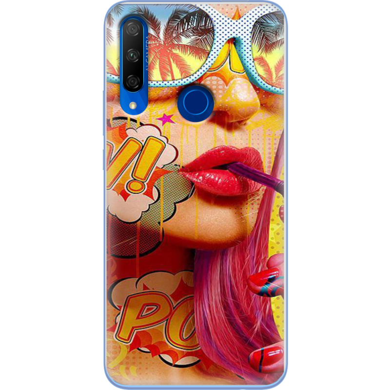 Чехол Uprint Honor 9X Yellow Girl Pop Art