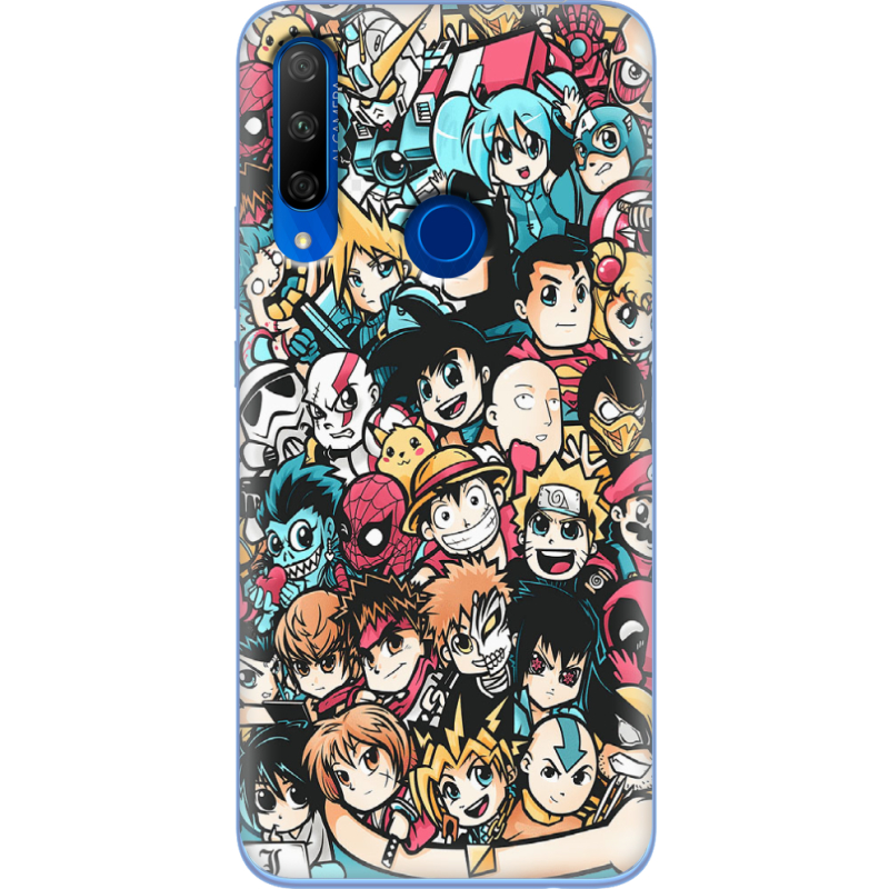 Чехол Uprint Honor 9X Anime Stickers