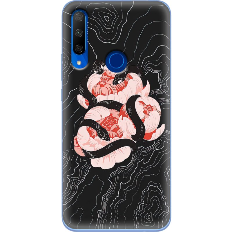 Чехол Uprint Honor 9X Snake Rose