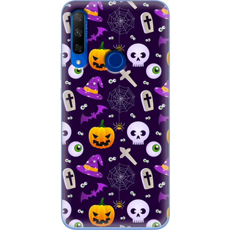 Чехол Uprint Honor 9X Halloween Purple Mood