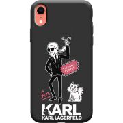 Черный чехол Uprint Apple iPhone XR For Karl