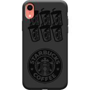 Черный чехол Uprint Apple iPhone XR Black Coffee
