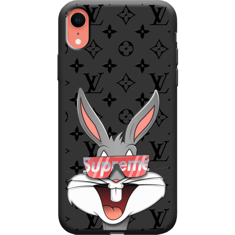 Черный чехол Uprint Apple iPhone XR looney bunny