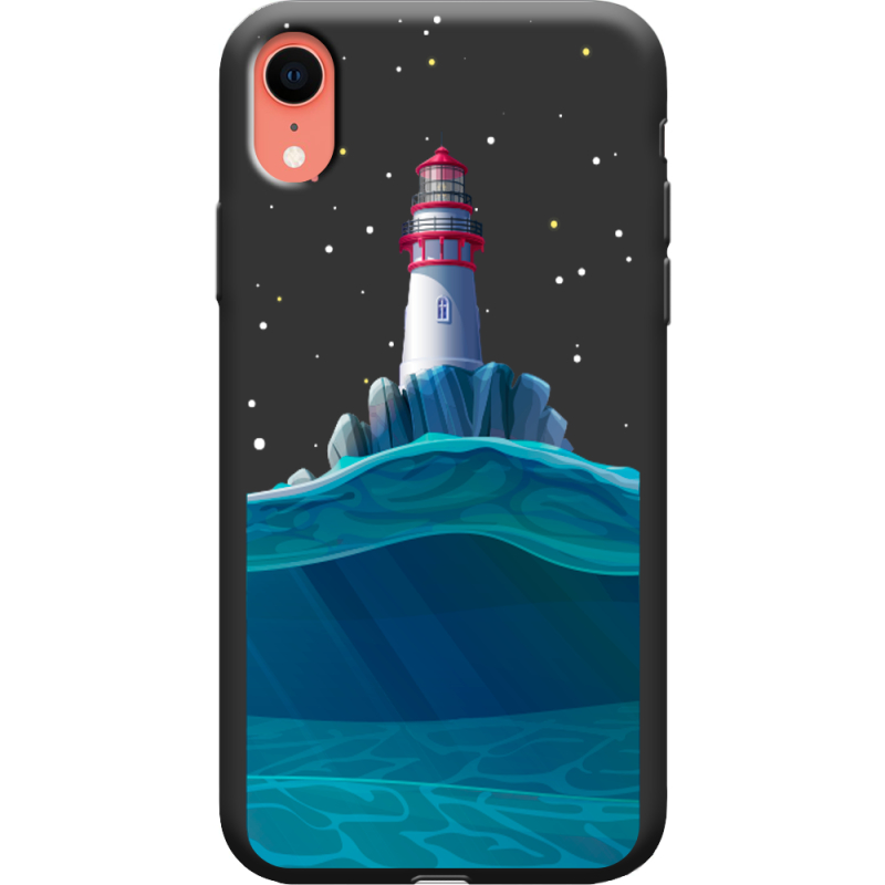 Черный чехол Uprint Apple iPhone XR Lighthouse