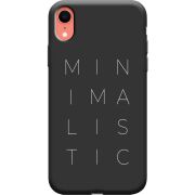 Черный чехол Uprint Apple iPhone XR Minimalistic