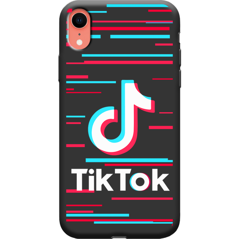 Черный чехол Uprint Apple iPhone XR Tik Tok