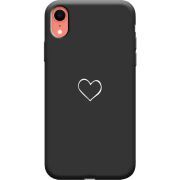 Черный чехол Uprint Apple iPhone XR My Heart