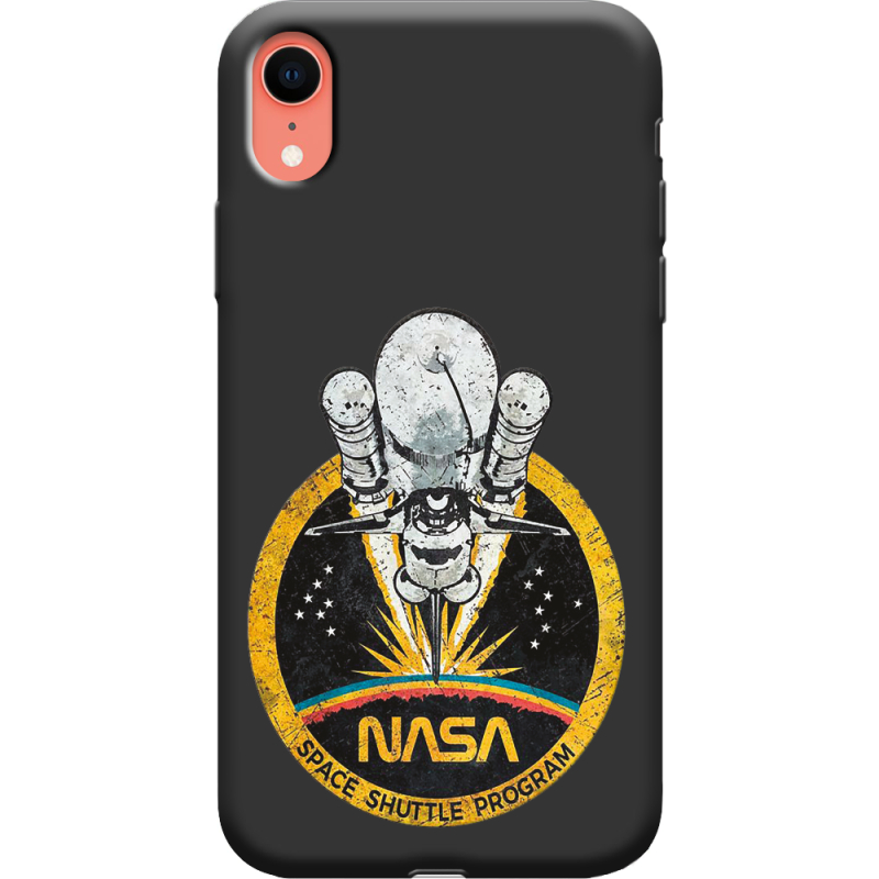 Черный чехол Uprint Apple iPhone XR NASA Spaceship