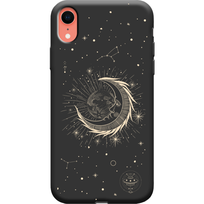 Черный чехол Uprint Apple iPhone XR Moon