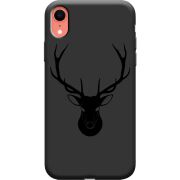 Черный чехол Uprint Apple iPhone XR Deer