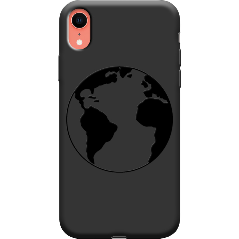 Черный чехол Uprint Apple iPhone XR Earth