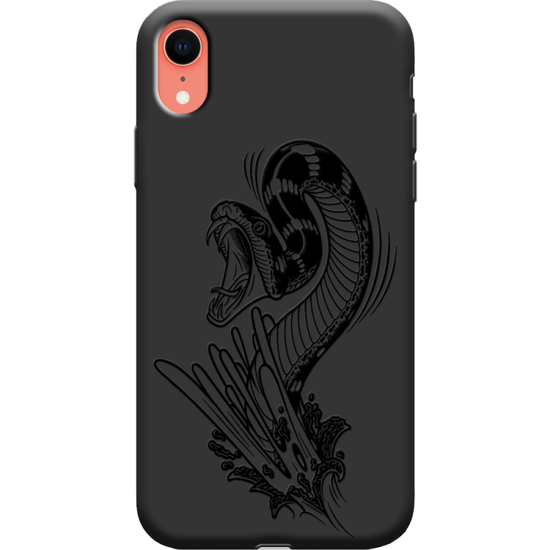 Черный чехол Uprint Apple iPhone XR Snake