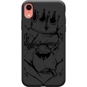 Черный чехол Uprint Apple iPhone XR Bear King