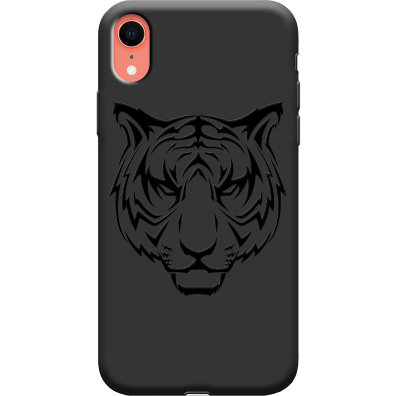 Черный чехол Uprint Apple iPhone XR Tiger