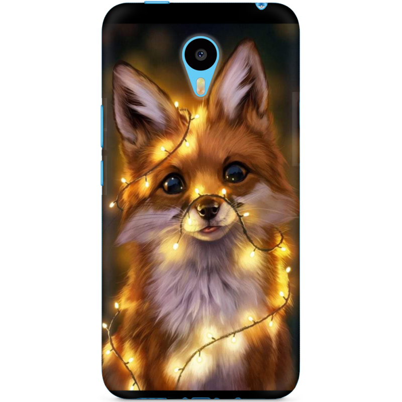 Чехол Uprint Meizu M1 Metal Різдвяна лисичка