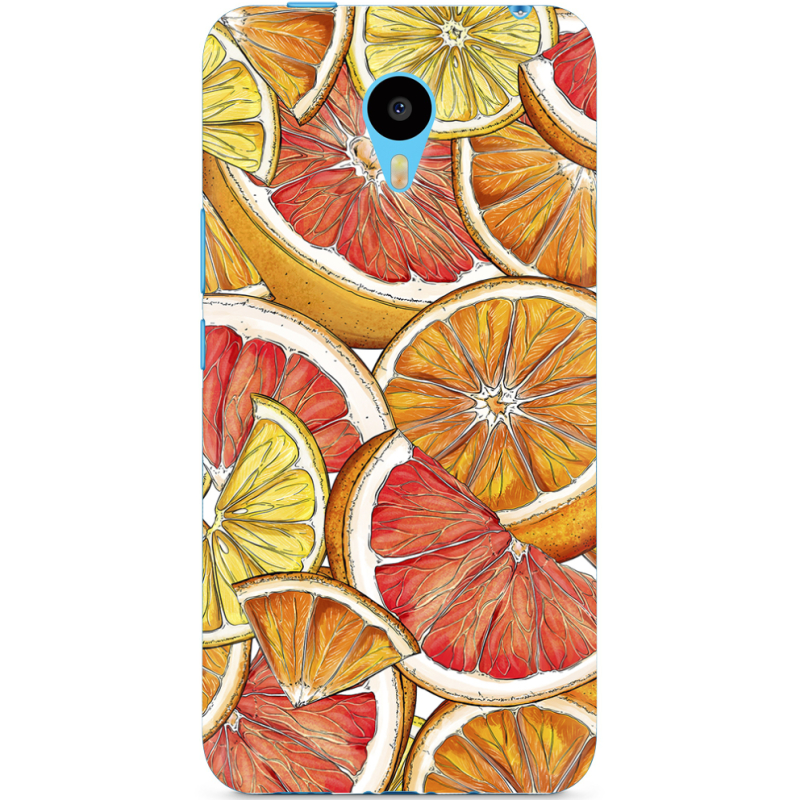 Чехол Uprint Meizu M1 Metal Citrus Pattern