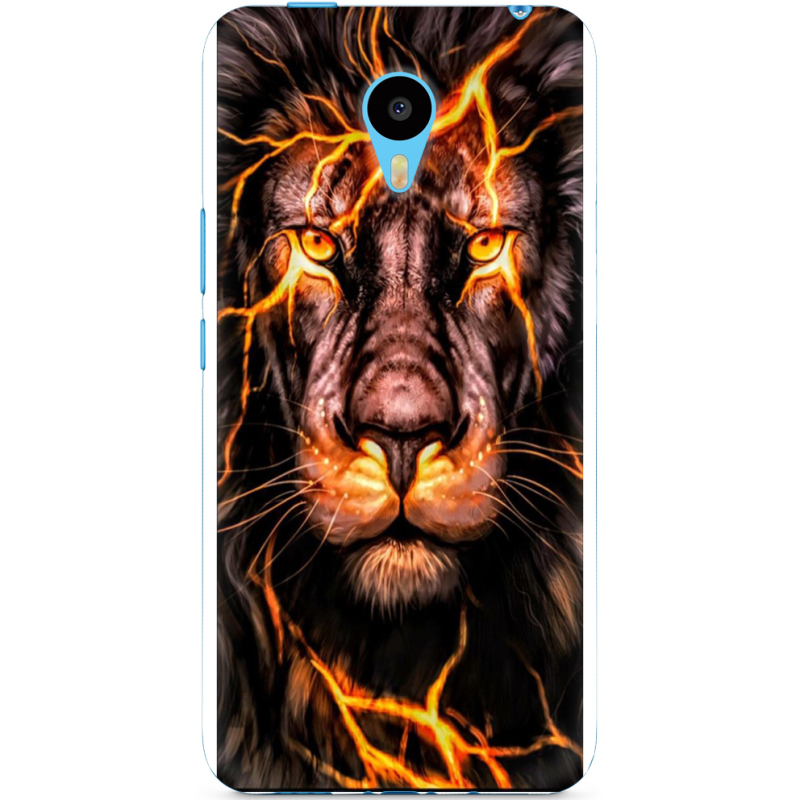 Чехол Uprint Meizu M1 Metal Fire Lion