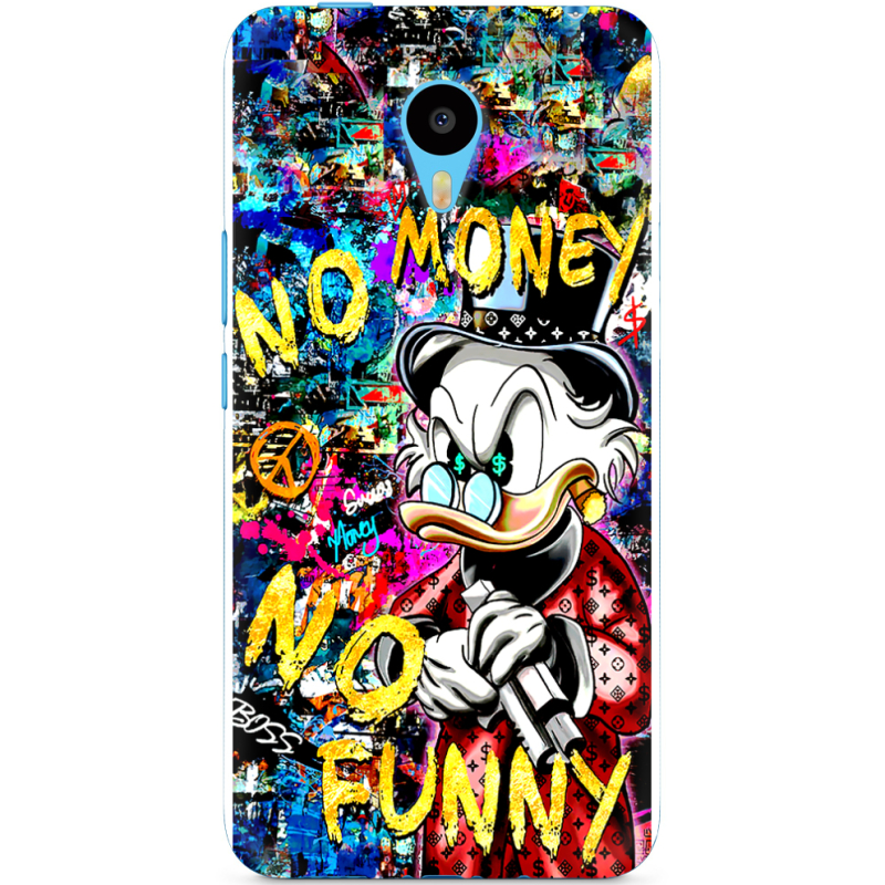 Чехол Uprint Meizu M1 Metal no money no funny