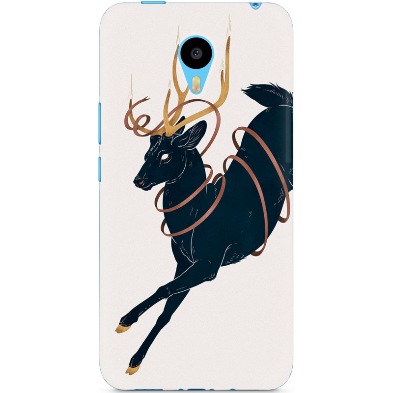 Чехол Uprint Meizu M1 Metal Black Deer