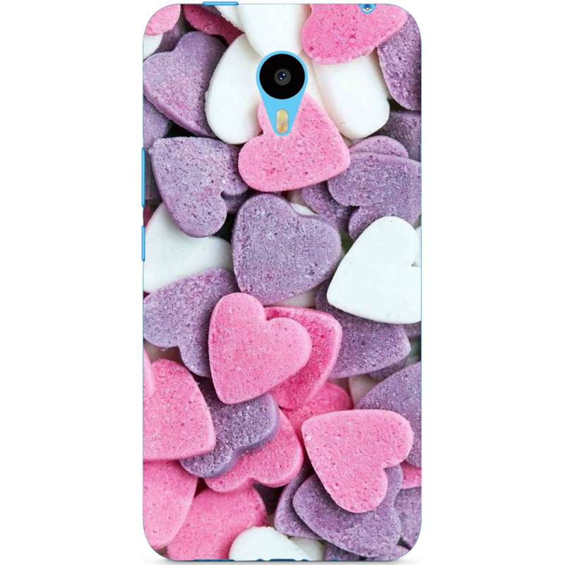 Чехол Uprint Meizu M1 Metal Сердечки