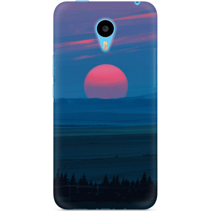 Чехол Uprint Meizu M1 Metal Cold Red Light