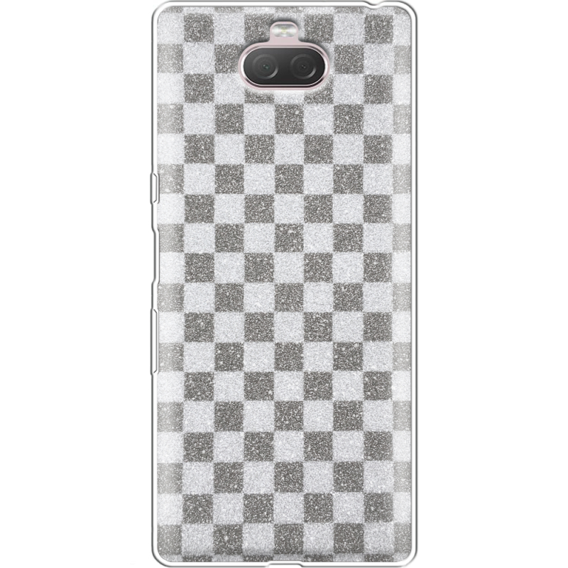 Чехол с блёстками Sony Xperia 10 I4113 Шахматы