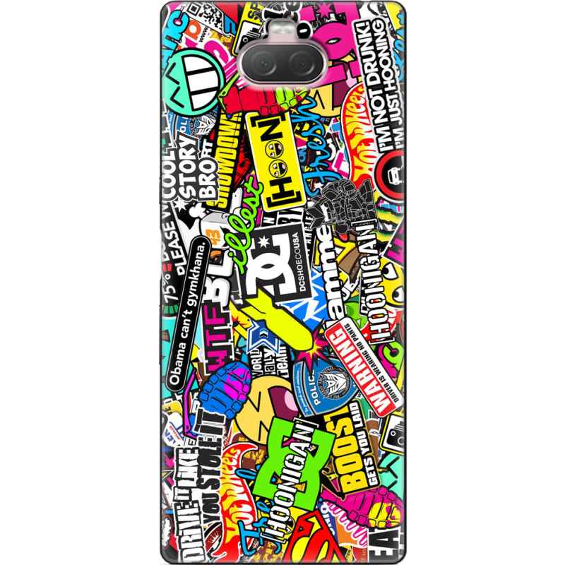 Чехол Uprint Sony Xperia 10 I4113 Multicolored Inscriptions