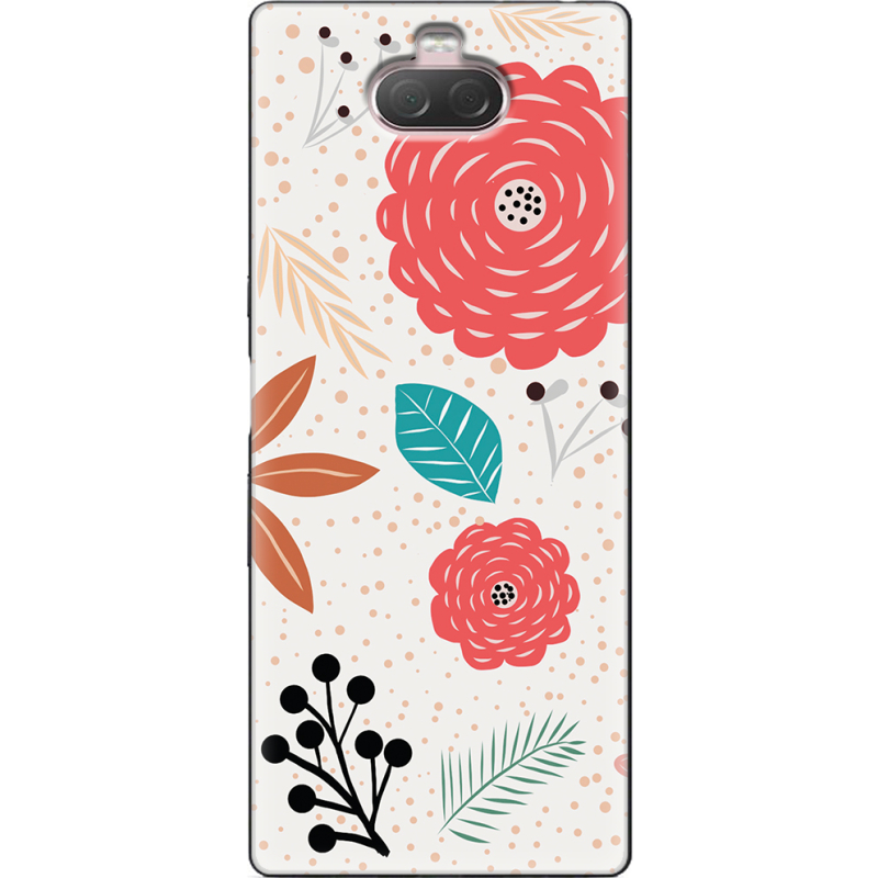 Чехол Uprint Sony Xperia 10 I4113 Line Flowers