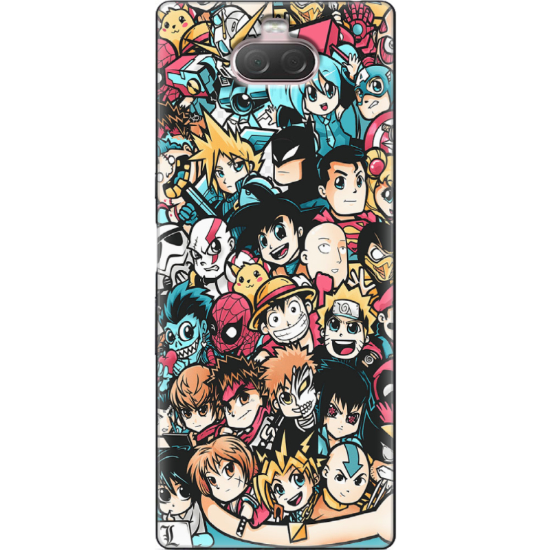 Чехол Uprint Sony Xperia 10 I4113 Anime Stickers