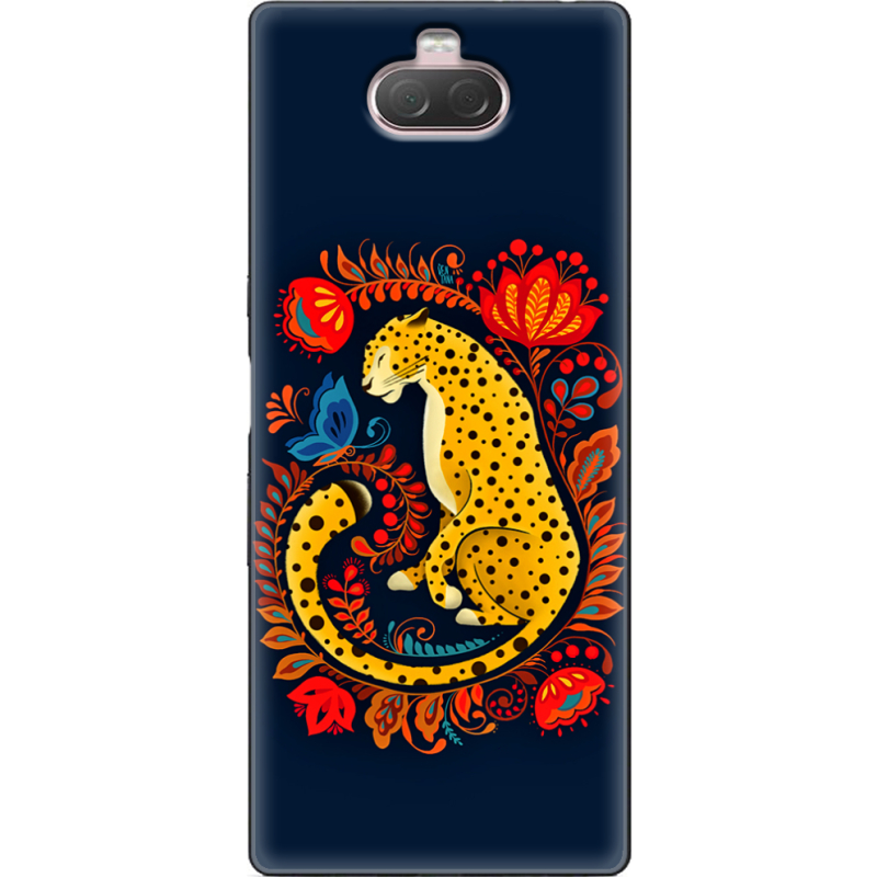 Чехол Uprint Sony Xperia 10 I4113 Petrykivka Leopard