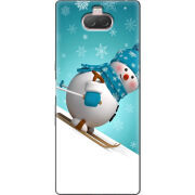 Чехол Uprint Sony Xperia 10 I4113 Skier Snowman