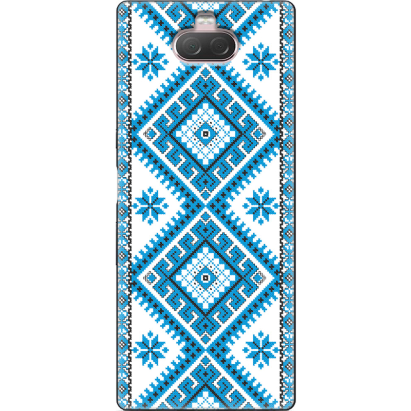 Чехол Uprint Sony Xperia 10 I4113 Блакитний Орнамент