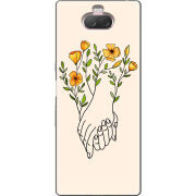 Чехол Uprint Sony Xperia 10 I4113 Flower Hands