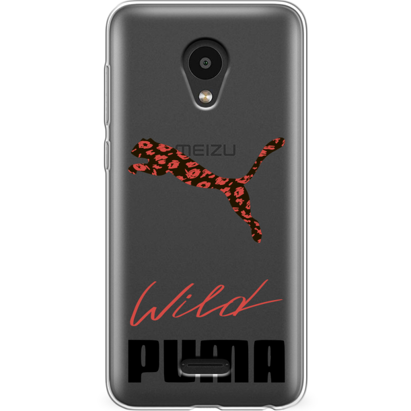 Прозрачный чехол Uprint Meizu C9 Pro Wild Cat