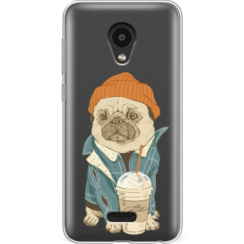 Прозрачный чехол Uprint Meizu C9 Pro Dog Coffeeman